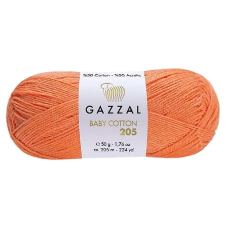 Gazzal Baby Cotton 205 oranż 505