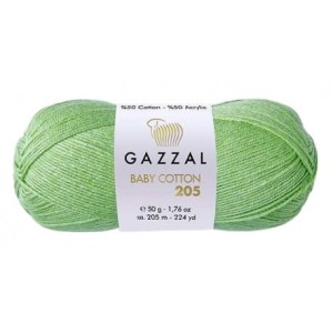 Gazzal Baby Cotton 205 jasny zielony 508