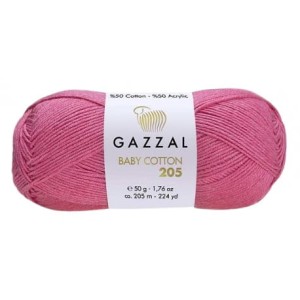 Gazzal Baby Cotton 205 różowy 509