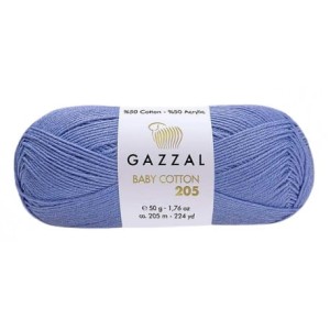 Gazzal Baby Cotton 205 niebieski 512