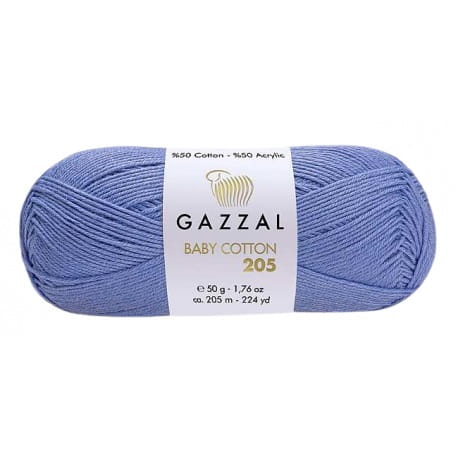 Gazzal Baby Cotton 205 niebieski 512