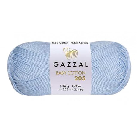 Gazzal Baby Cotton 205 błękitny 519