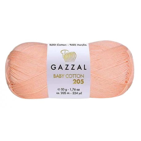 Gazzal Baby Cotton 205 brzoskwiniowy 523