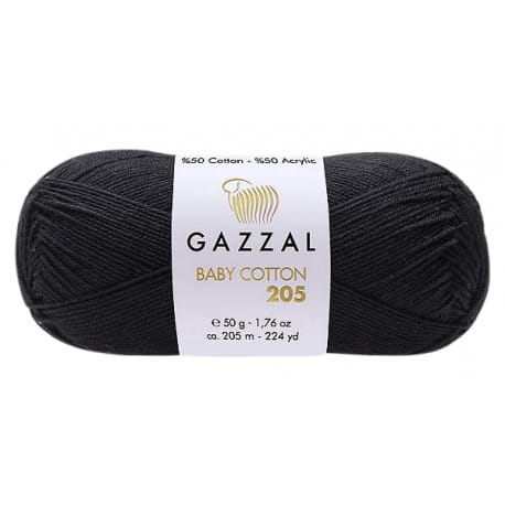 Gazzal Baby Cotton 205 czarny 533