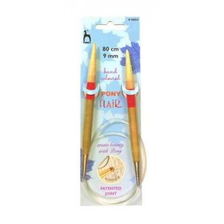 Drewniane druty na żyłce Pony Flair 9mm/80cm