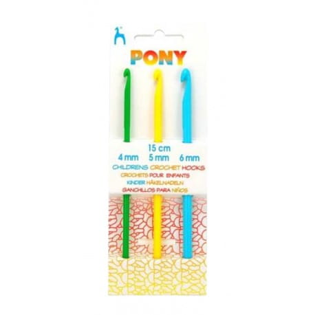 Zestaw szydełek dla dzieci Pony 4-6mm