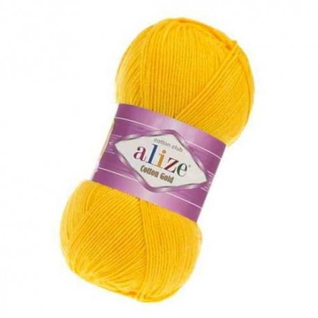 Alize Cotton Gold 216 żółty