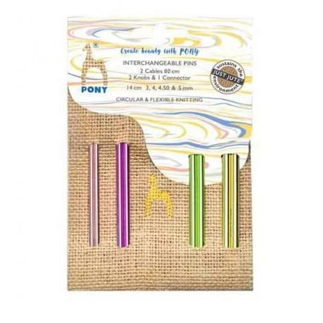 Zestaw drutów Pony Colour Jute 3mm - 5mm