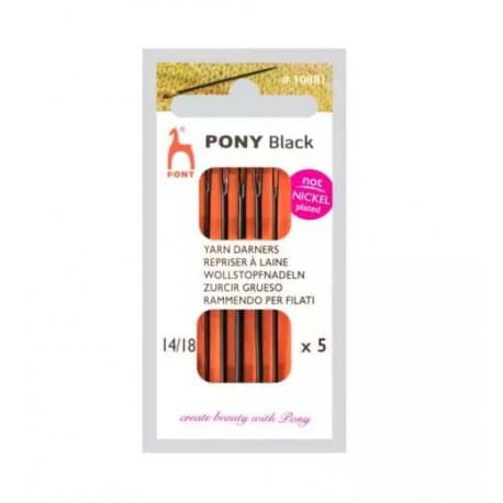 Igły ręczne do wełny PONY BLACK