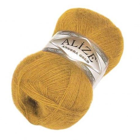 Alize Angora Gold 02 musztardowy