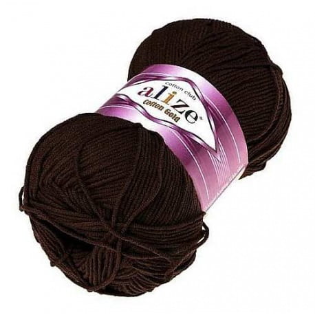 Alize Cotton Gold 26 ciemny brąz