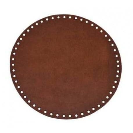 Dno do torebek ze skóry naturalnej okrągłe 25cm brąz