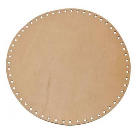 Dno do torebek ze skóry naturalnej okrągłe 25cm camel
