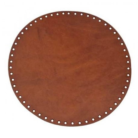 Dno do torebek ze skóry naturalnej okrągłe 25cm olej