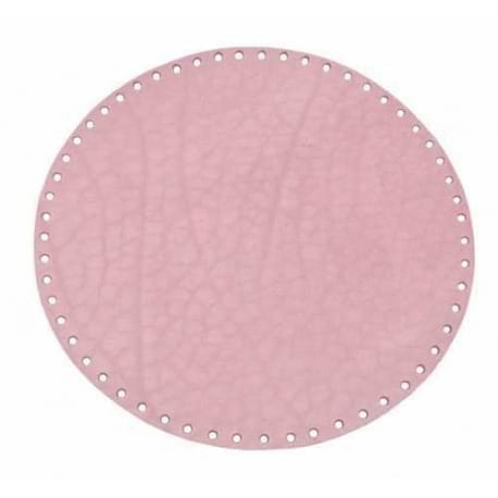 Dno do torebek ze skóry naturalnej okrągłe 25cm róż