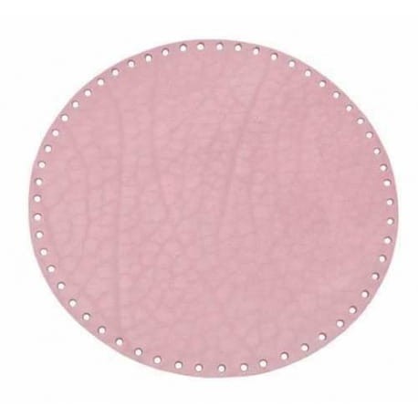 Dno do torebek ze skóry naturalnej okrągłe 25cm róż