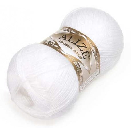 Alize Angora Gold 55 biały