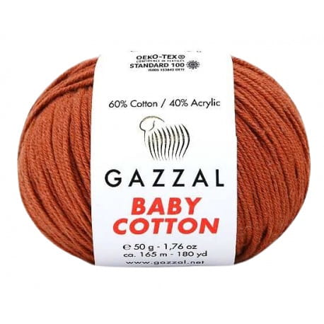 Gazzal Baby Cotton 3453 rdzawy