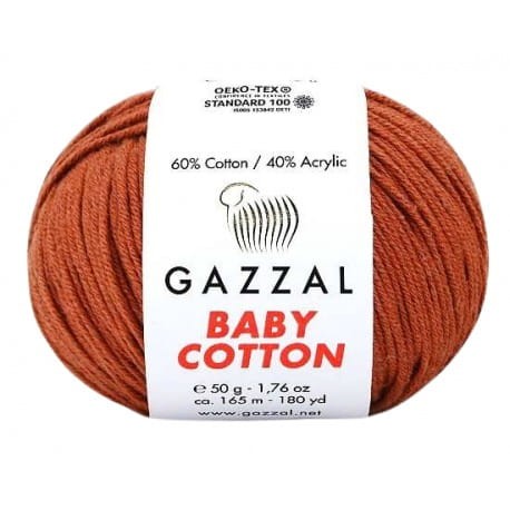 Gazzal Baby Cotton 3453 rdzawy