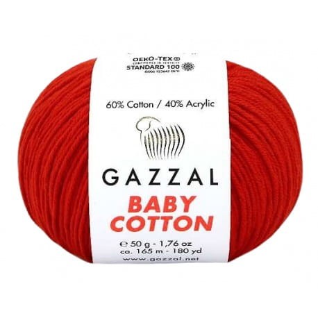 Gazzal Baby Cotton 3443 czerwony