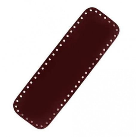 Skórzane dno do torebek prostokąt 20cm/7cm brąz
