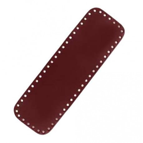 Skórzane dno do torebek prostokąt 20cm/7cm olej
