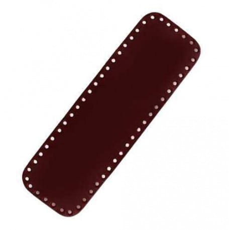 Skórzane dno do torebek prostokąt 25cm/8cm brąz