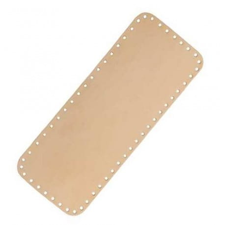 Skórzane dno do torebek prostokąt 30cm/12cm camel