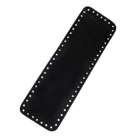 Skórzane dno do torebek prostokąt 30cm/12cm czarny