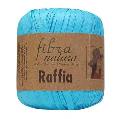 Raffia Fibra Natura 116-29 turkusowy