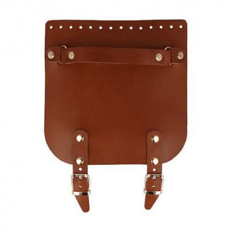 Skórzana klapka do torebki Rączka/2 Paski 20cm/20cm olej