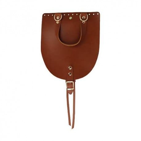 Skórzana klapka do plecaka Clasic 23cm/19,5cm + ściągacz olej