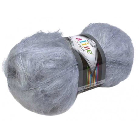 Alize Mohair Classic 21 szary
